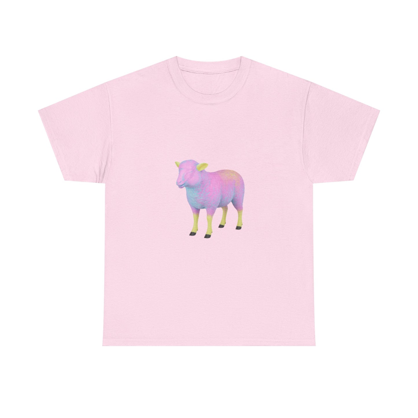 Pastel Rainbow Sheep Unisex Heavy Cotton Tee throne and liberty