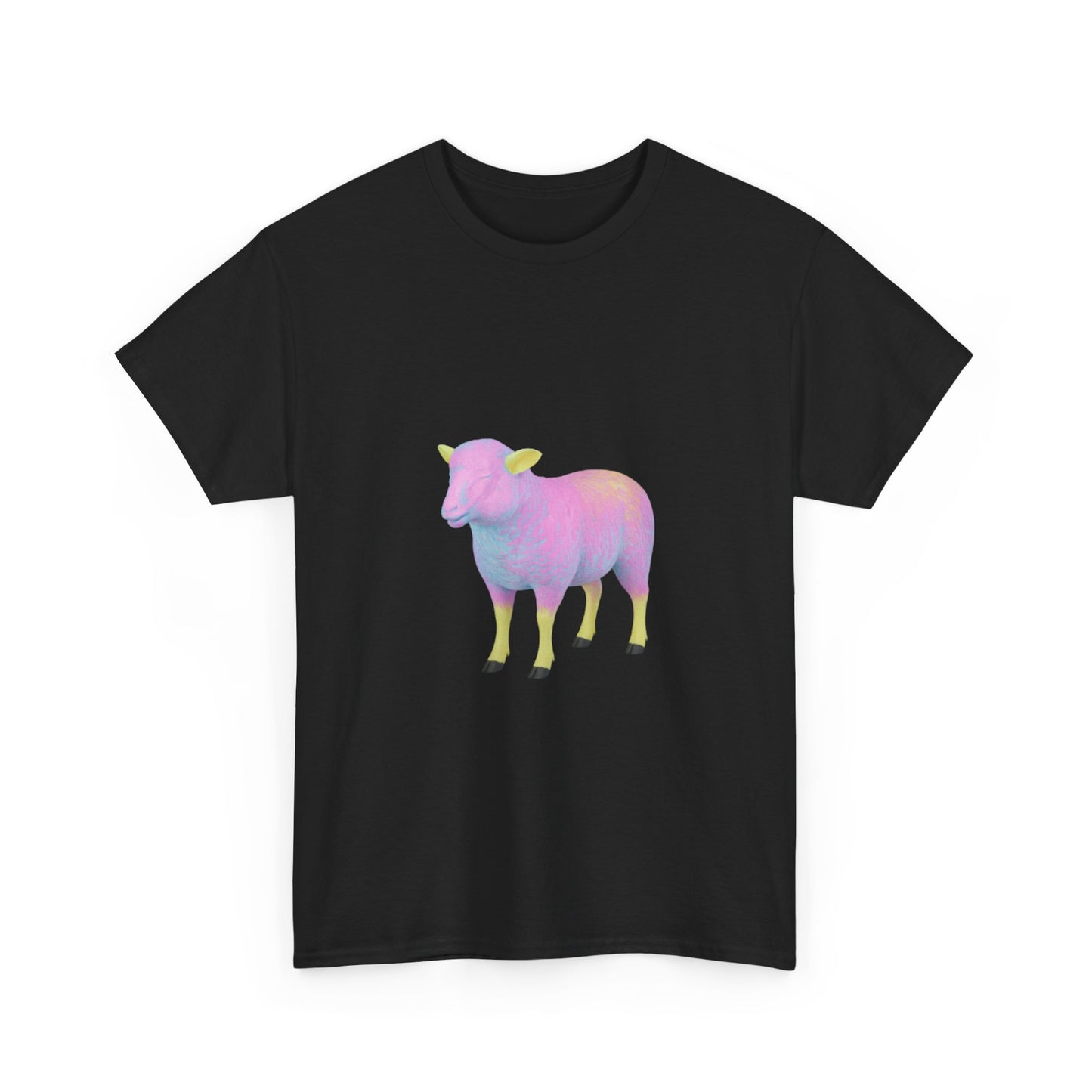 Pastel Rainbow Sheep Unisex Heavy Cotton Tee throne and liberty