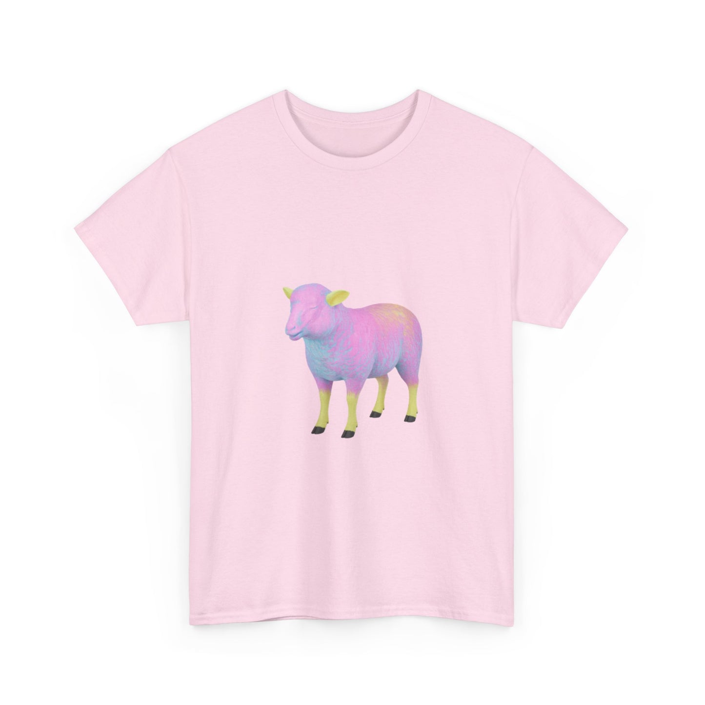Pastel Rainbow Sheep Unisex Heavy Cotton Tee throne and liberty