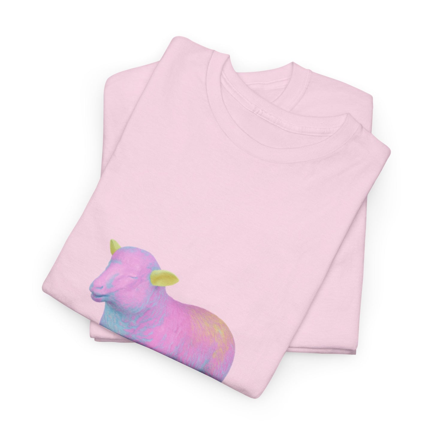 Pastel Rainbow Sheep Unisex Heavy Cotton Tee throne and liberty