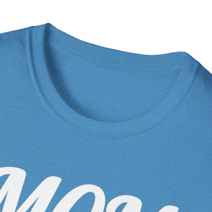 Baseball Style Mom Unisex Softstyle T-Shirt, Mother's Day Gift, Mom Life Tee, Sports Mama Shirt, Cute Mommy Top