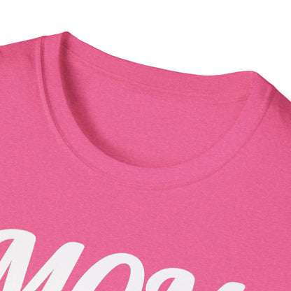 Baseball Style Mom Unisex Softstyle T-Shirt, Mother's Day Gift, Mom Life Tee, Sports Mama Shirt, Cute Mommy Top