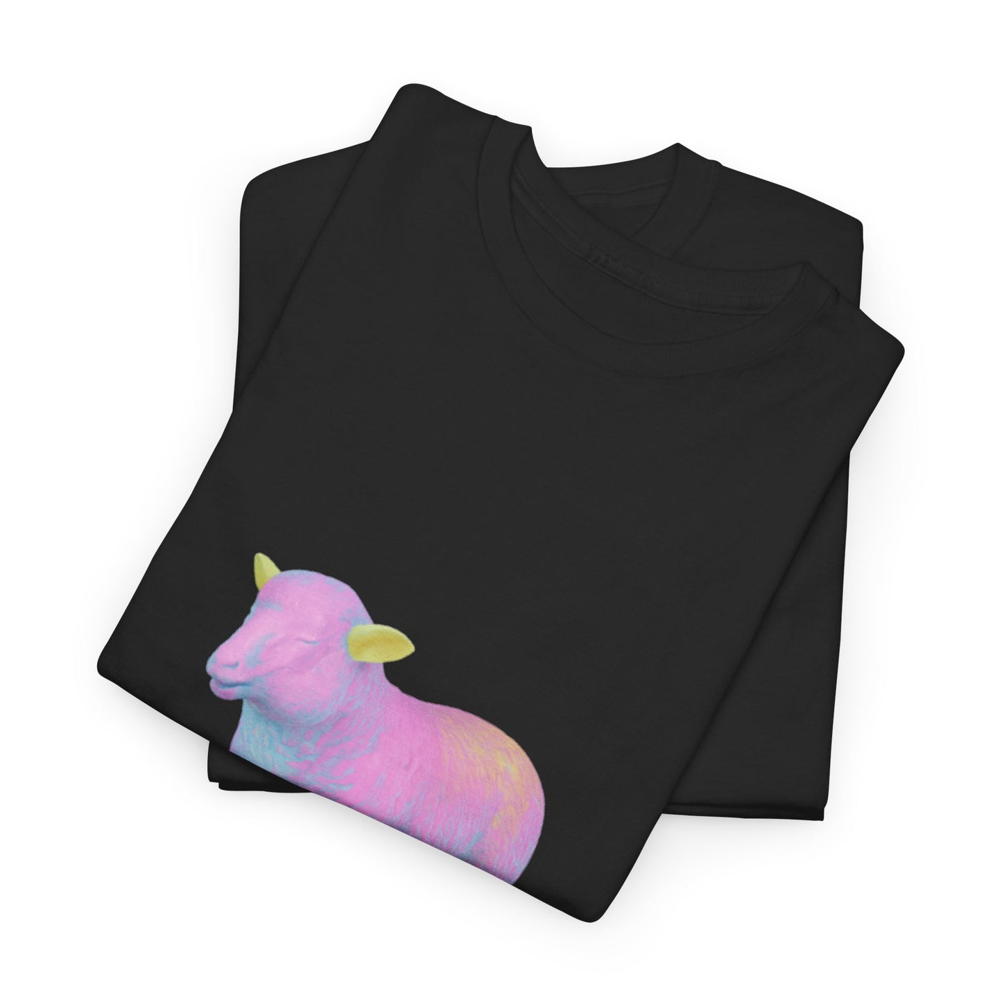 Pastel Rainbow Sheep Unisex Heavy Cotton Tee throne and liberty